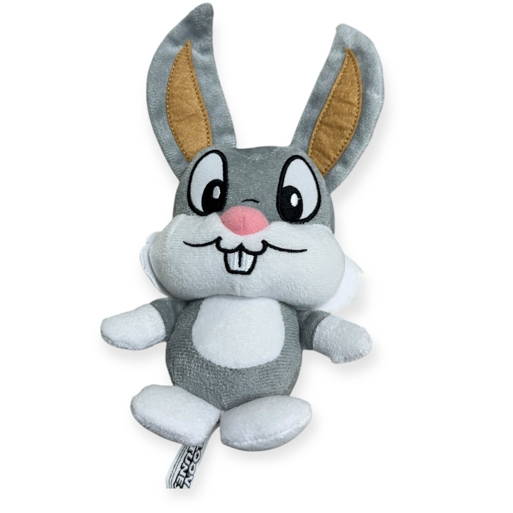 Warner Bros. Looney Tunes Bugs Bunny Gray‎ and White Bunny Plush